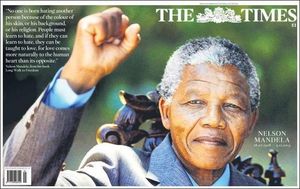 Portada de l’edició britànica de ’The Times’.