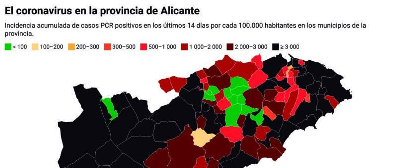 La incidencia se mantiene al alza y ya está en casi 4.000 contagios por cada 100.000 habitantes