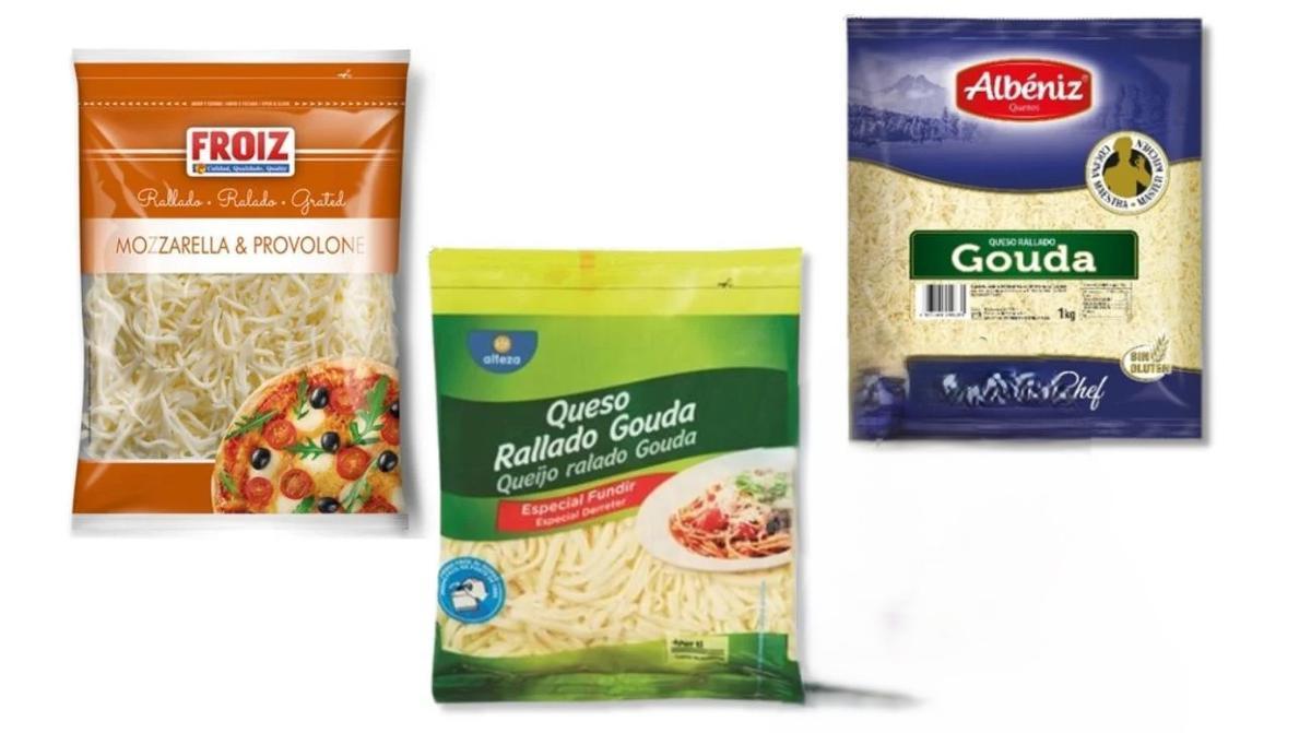 Los quesos rallados afectados.