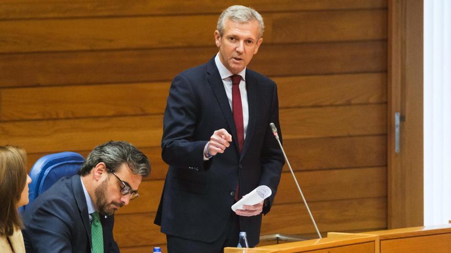 El presidente de la Xunta, Alfonso Rueda, en el Parlamento de Galicia