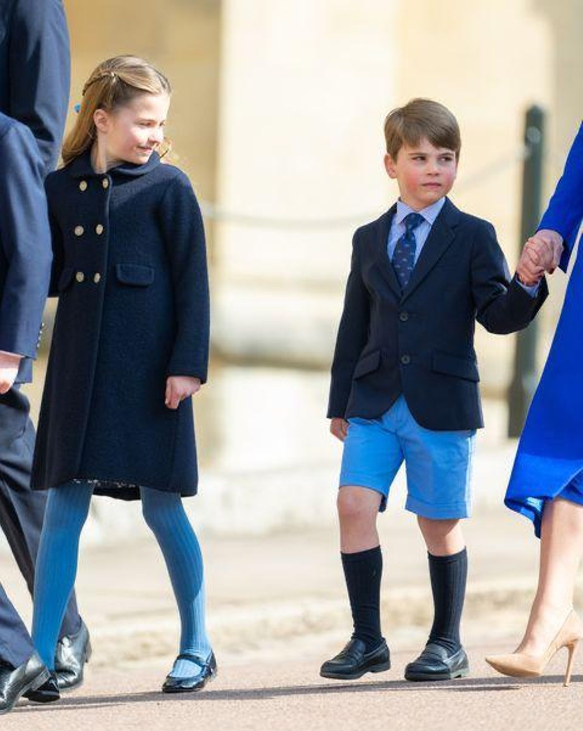 La princesa Charlotte, junto al príncipe Louis.