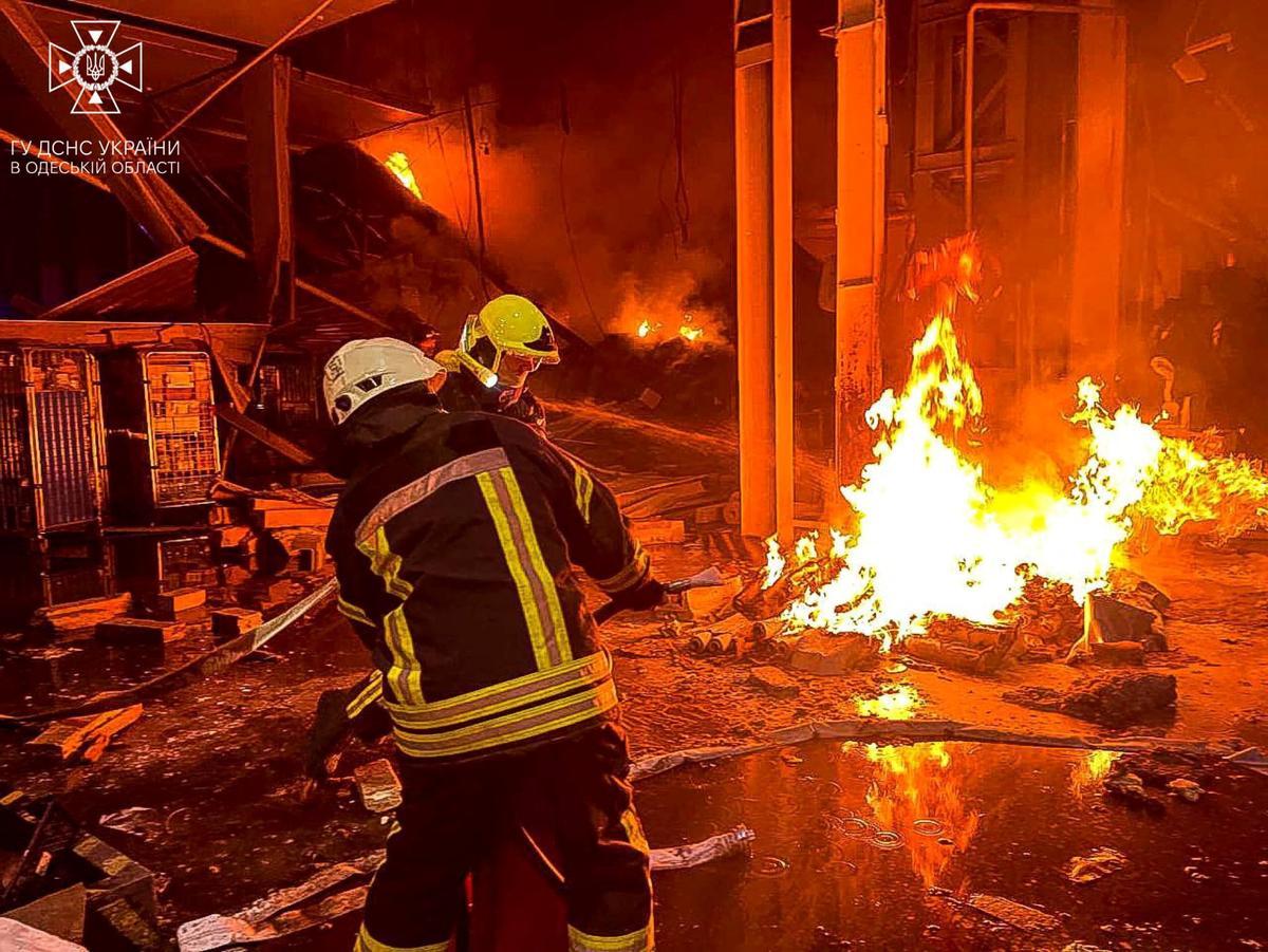 Bombardeo ruso en Odesa