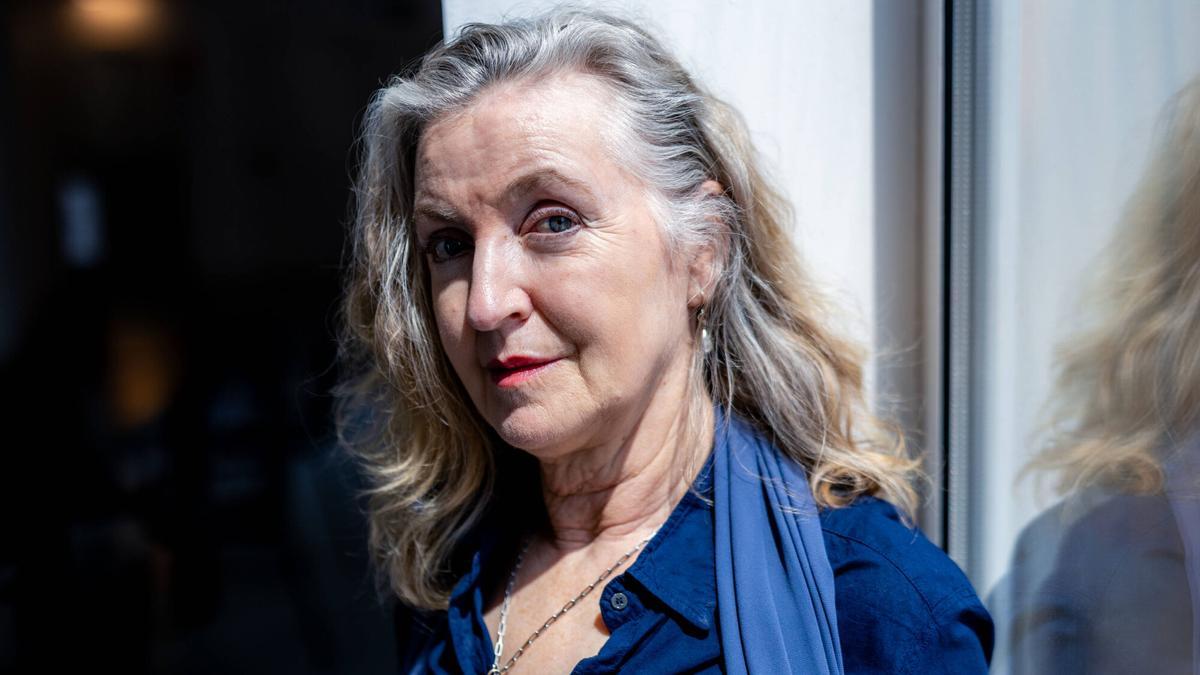 La escritora y activista Rebecca Solnit, fotografiada en Barcelona.