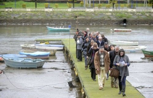 Eurodiputados visitan la Ría do Burgo