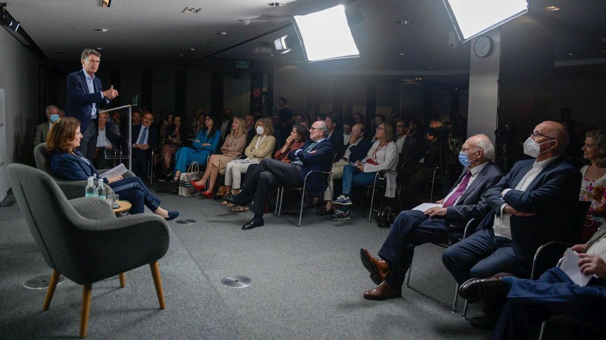 Un momento de la conferencia de Jaume Guardiola