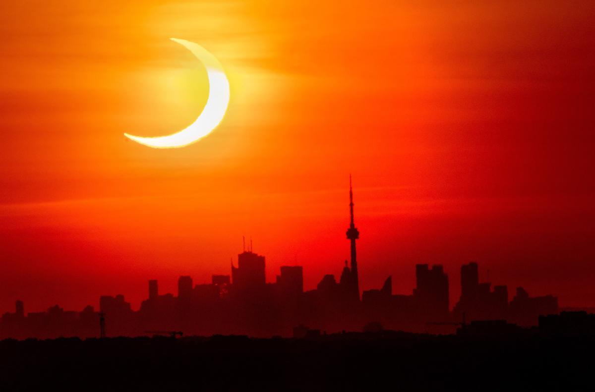 Eclipse solar parcial en Toronto