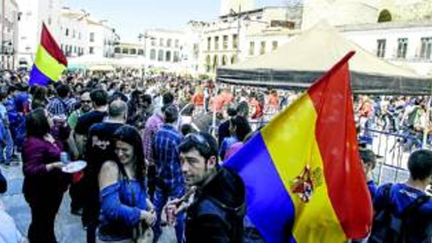 La plaza Alta, republicana por un día