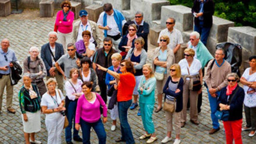 Un grup de turistes.