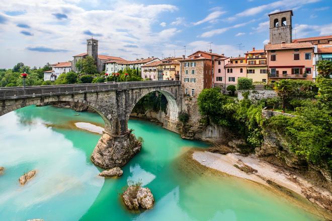 Cividale del Friuli, Puente del Diablo, viajar gratis italia