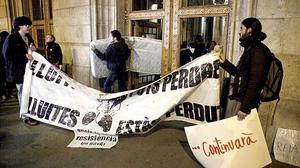 Els concentrats prometen continuar amb les protestes.