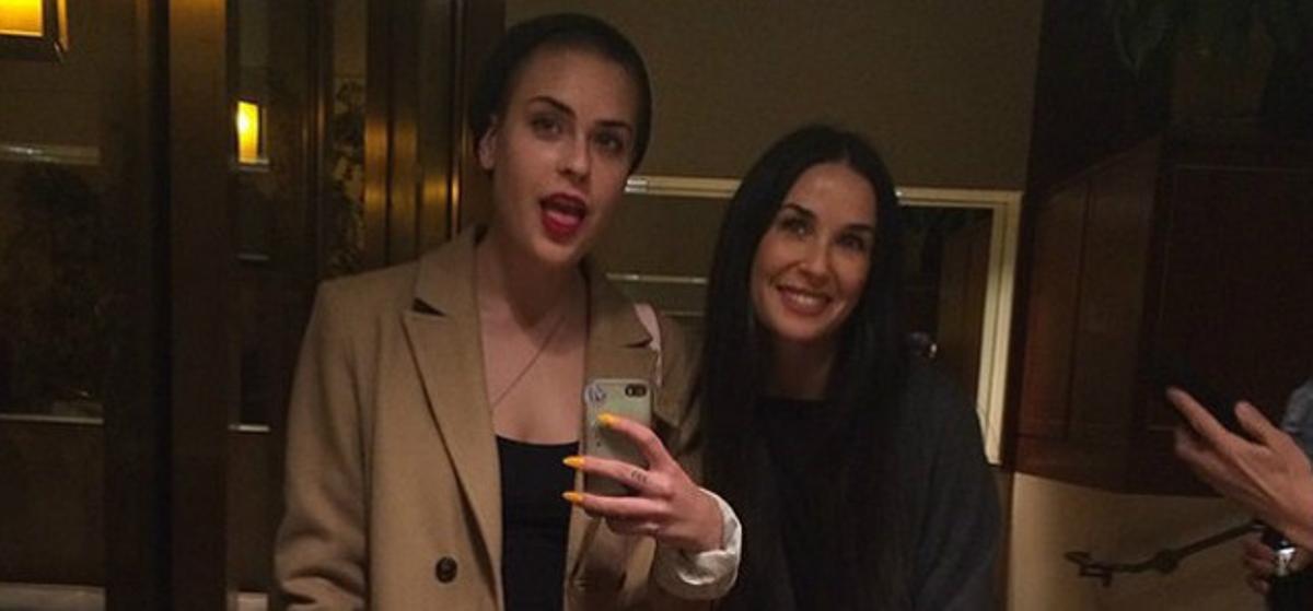 Demi Moore i la seva filla Tallulah Willis, en una imatge que aquesta última ha pujat a Instagram.