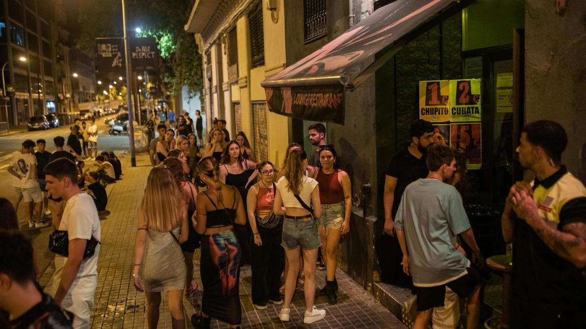 Ambiente en el Triángulo Lúdico del Poblenou, en una imagen de archivo.
