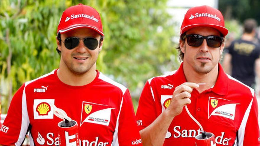 Felipe Massa y Fernando Alonso