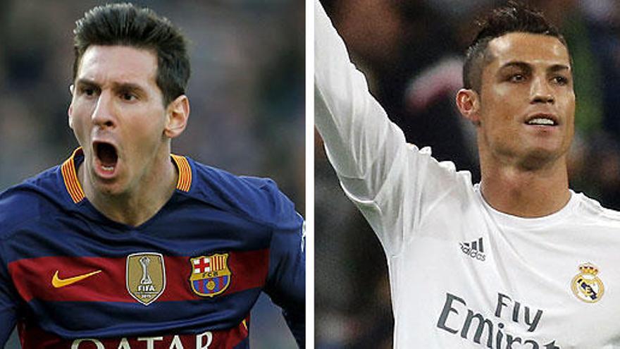 Lionel Messi y Cristiano Ronaldo.