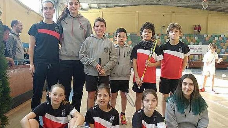 Jugadores del Athlos en el campeonato de Galicia.