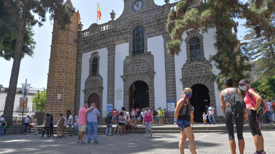 Ambiente festivo en Teror, previo a la fiesta del Pino