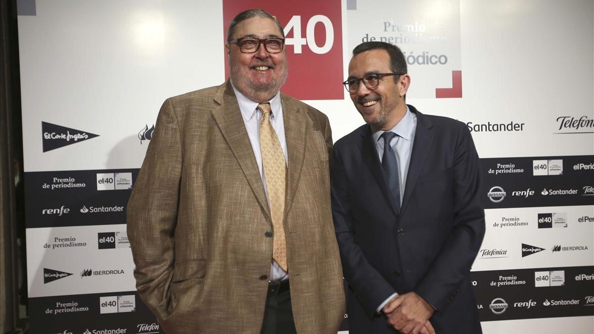 Antonio Franco y Joan Alegre, en el acto celebrado en Madrid.