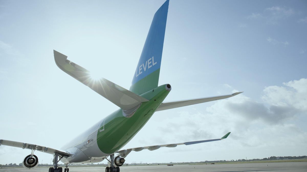 Uno de los Airbus A330-200 de la compañía aérea Level.
