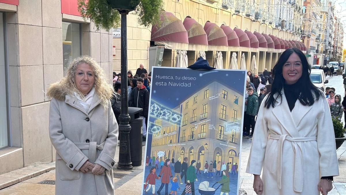 La alcaldesa Huesca, Lorena Orduna, este jueves durante la presentación del cartel.