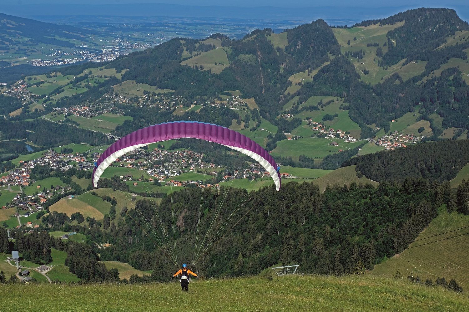 Parapente en Charmey.