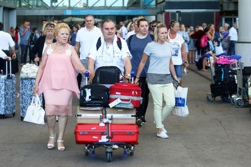 Operación salida en el aeropuerto de Málaga