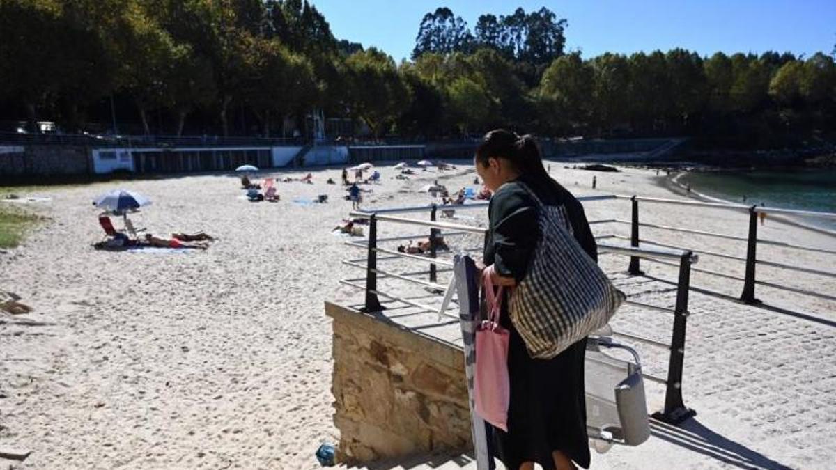 Playa de Portocelo, en Marín