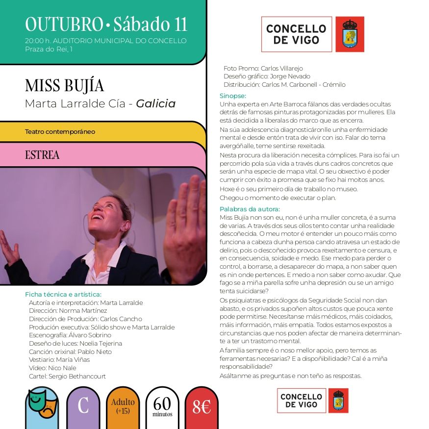 Ficha de «Miss Bujía» de VigoCultura 2025
