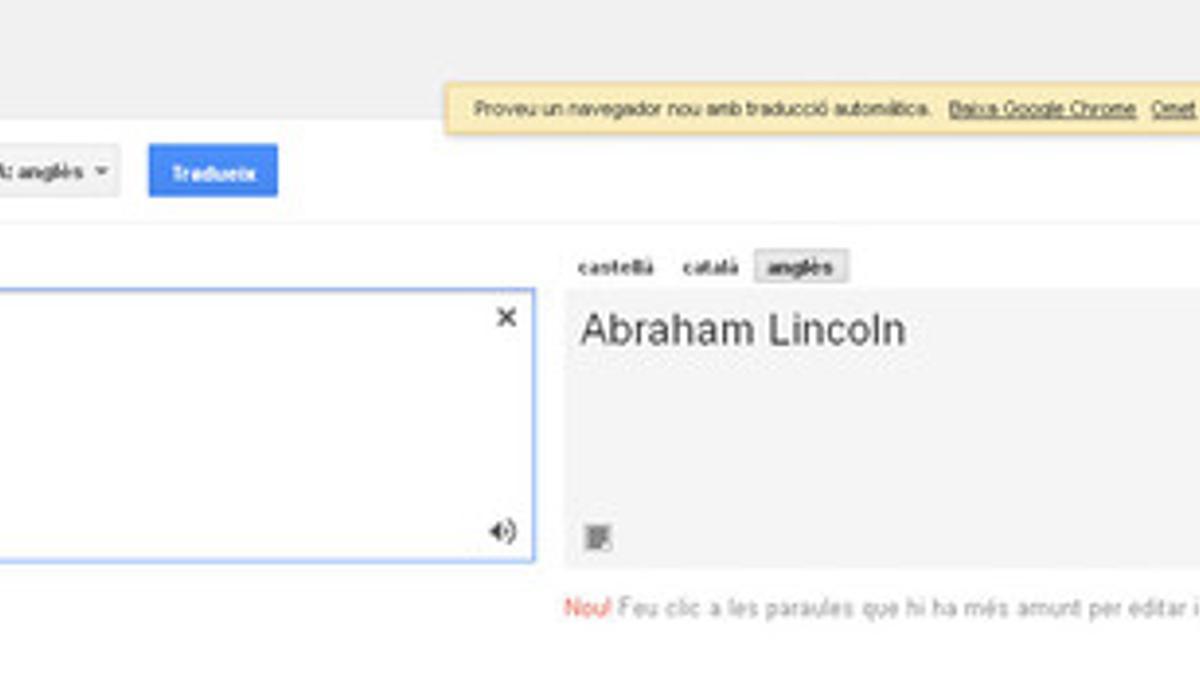 Google Translate suma un nuevo error