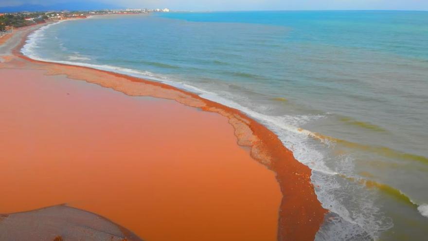 El preocupante estado de la playa de Benicarló tras la DANA.