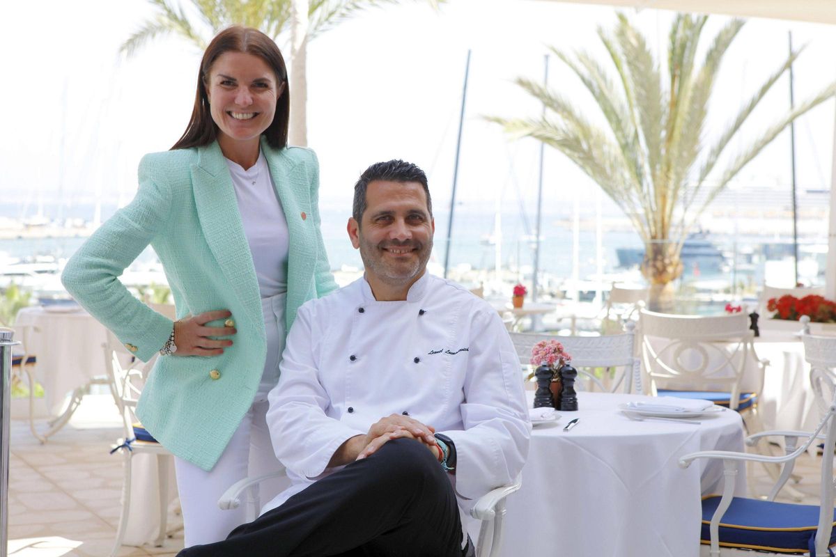 Koch Leonel Lovrincevich und Hotel-Direktorin Alessandra Nana.
