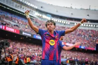 Lamine bate otro récord firmando un derbi de fantasía