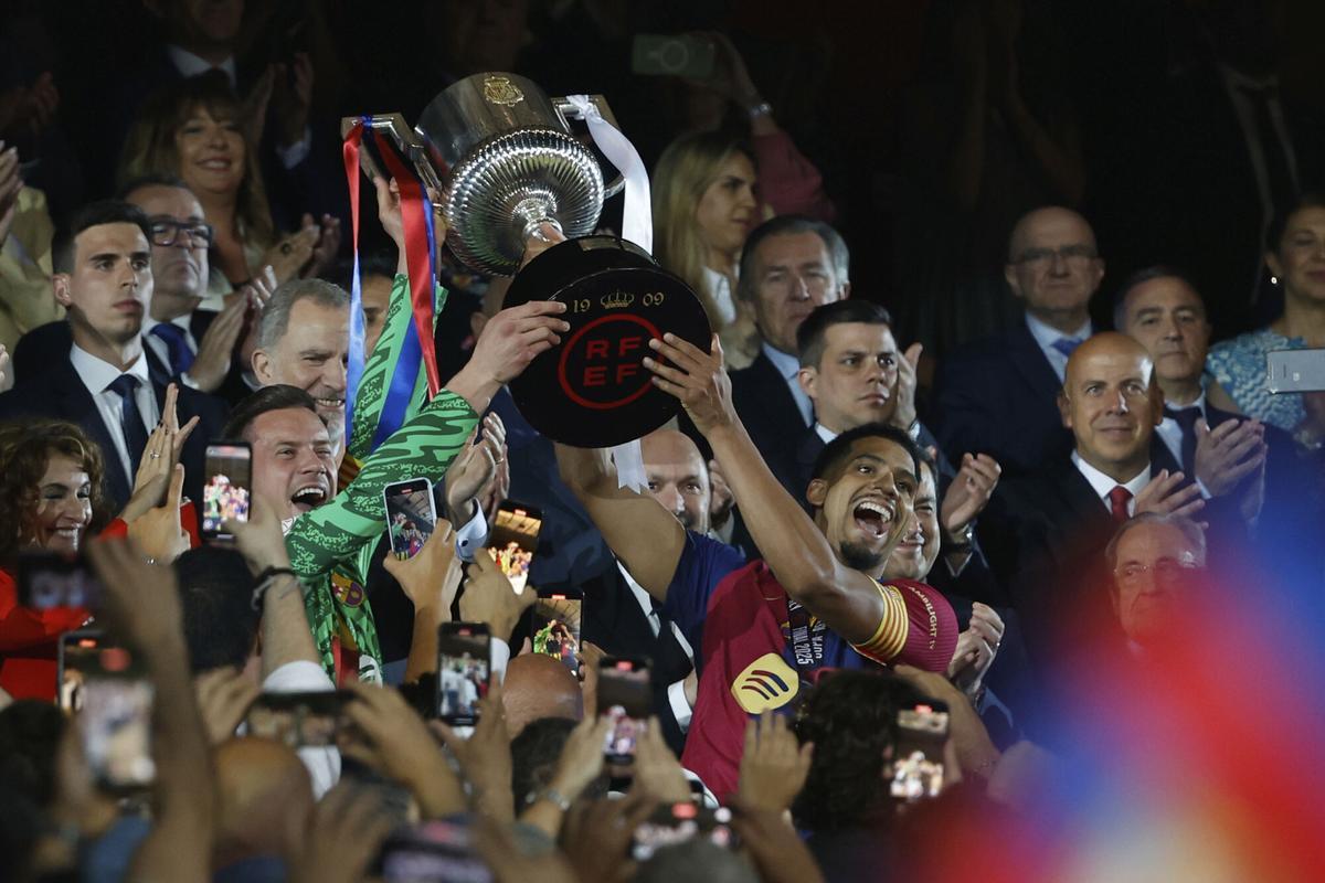 El Barça ganó la última Copa del Rey.