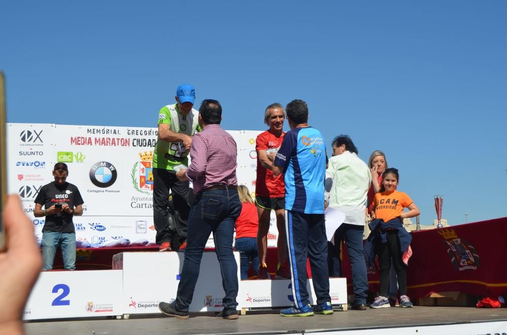 Ganadores de la Media Maratón de Cartagena