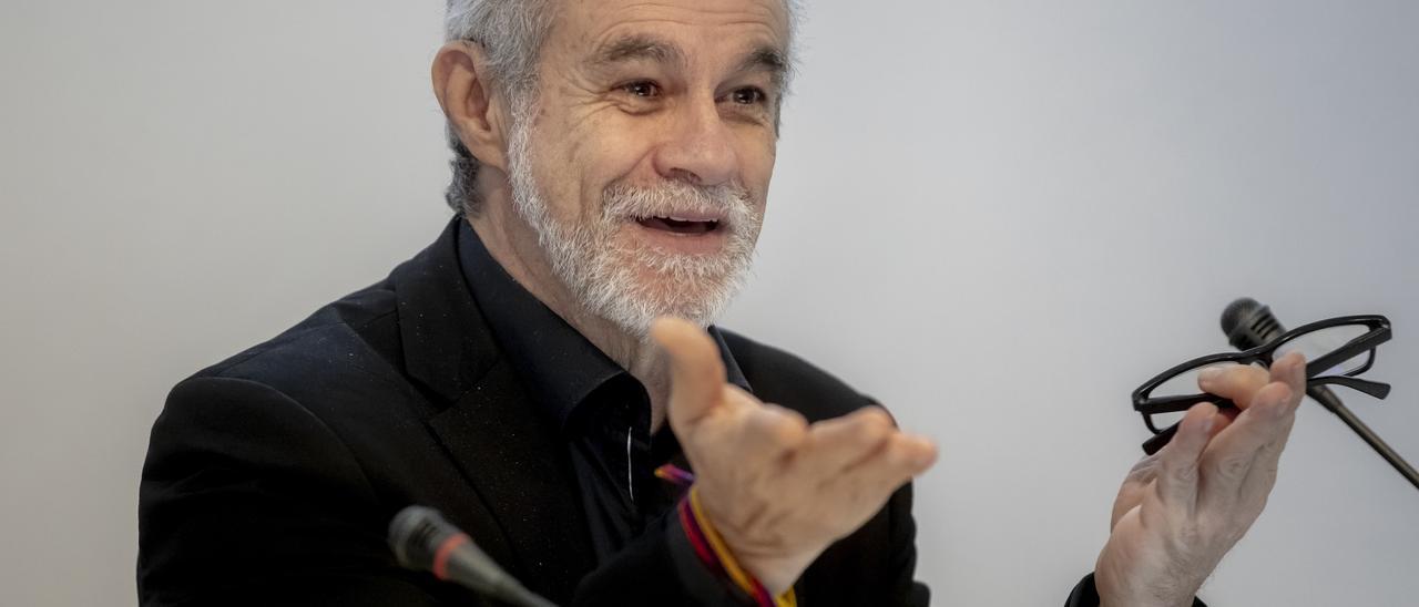 Carlos Moreno, durante su intervención en Can Balaguer.