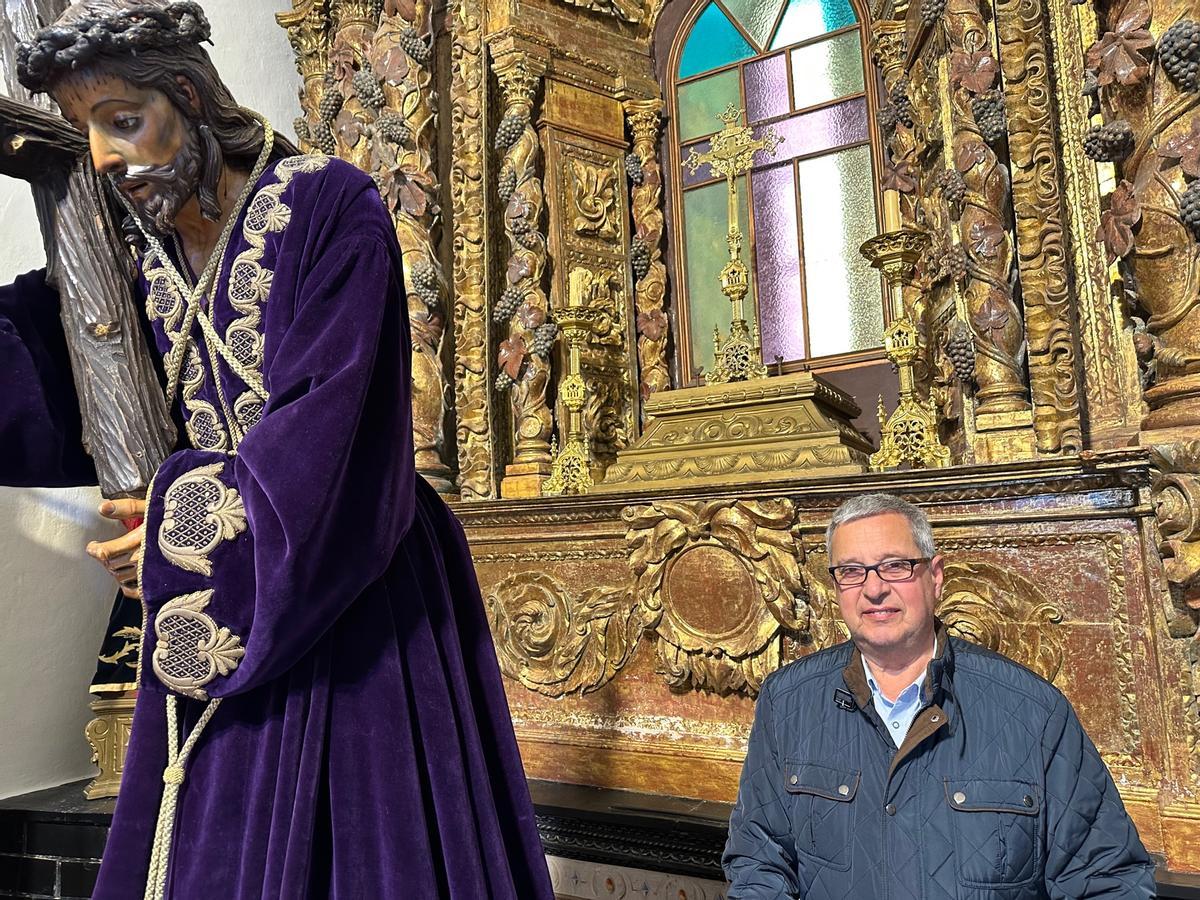 Ignacio Méndez, con el Nazareno.
