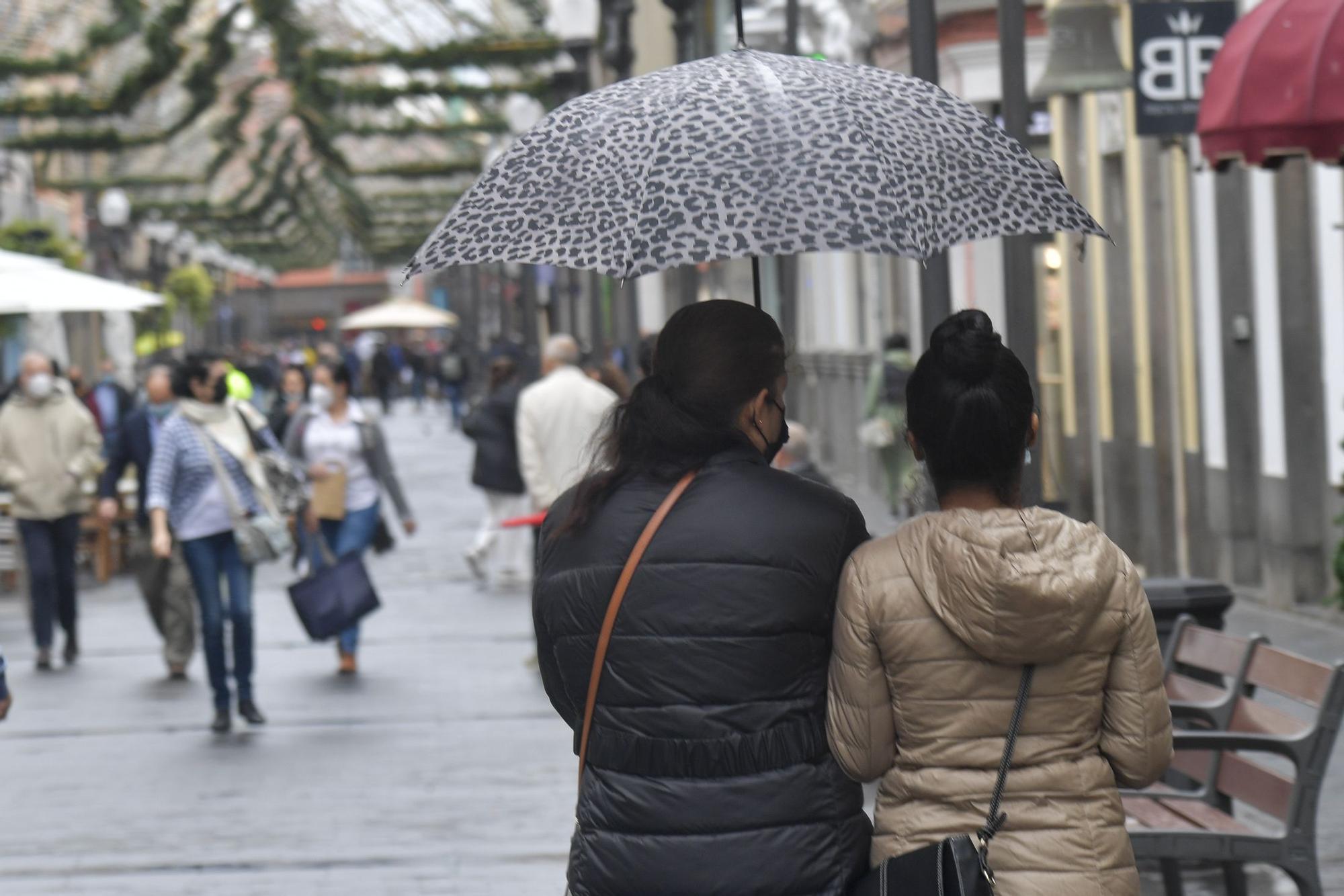 Lluvia en Las Palmas de Gran Canaria (07/01/2022)