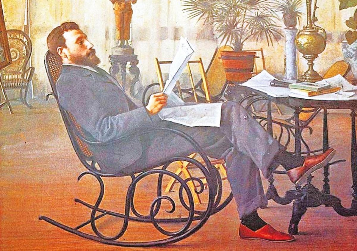 ARTE Alfredo Brañas retratado por José María Fenollera.
