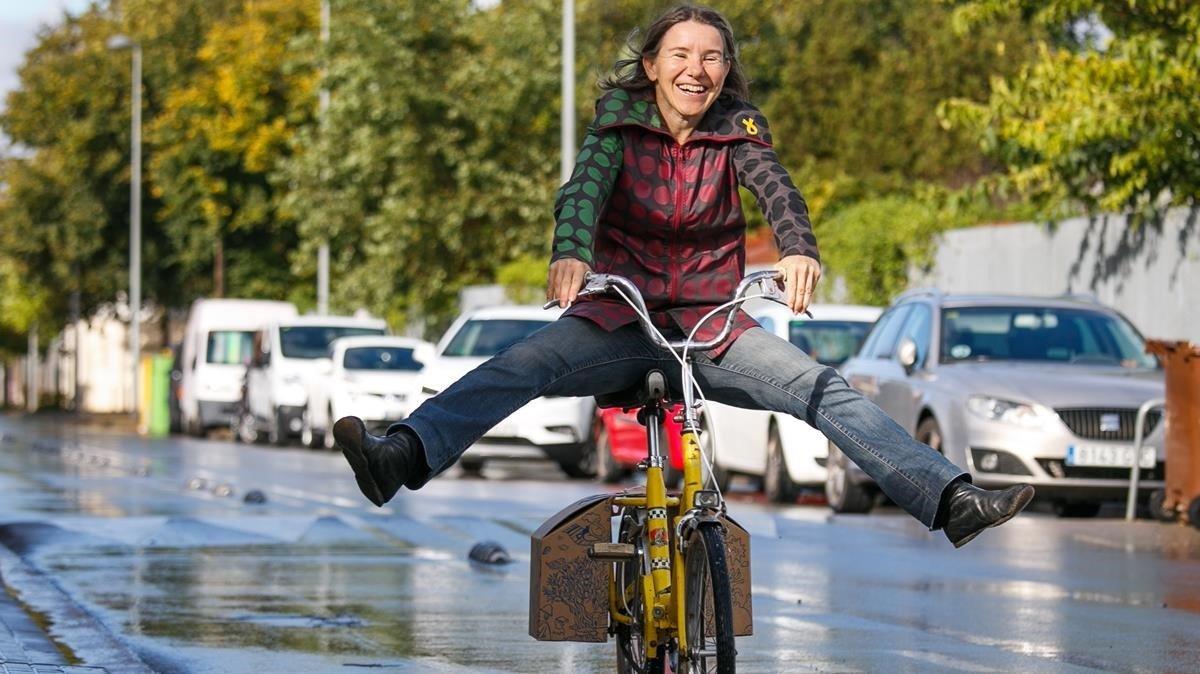 Maria Vidal, ilustradora y promotora del uso de la bicicleta.