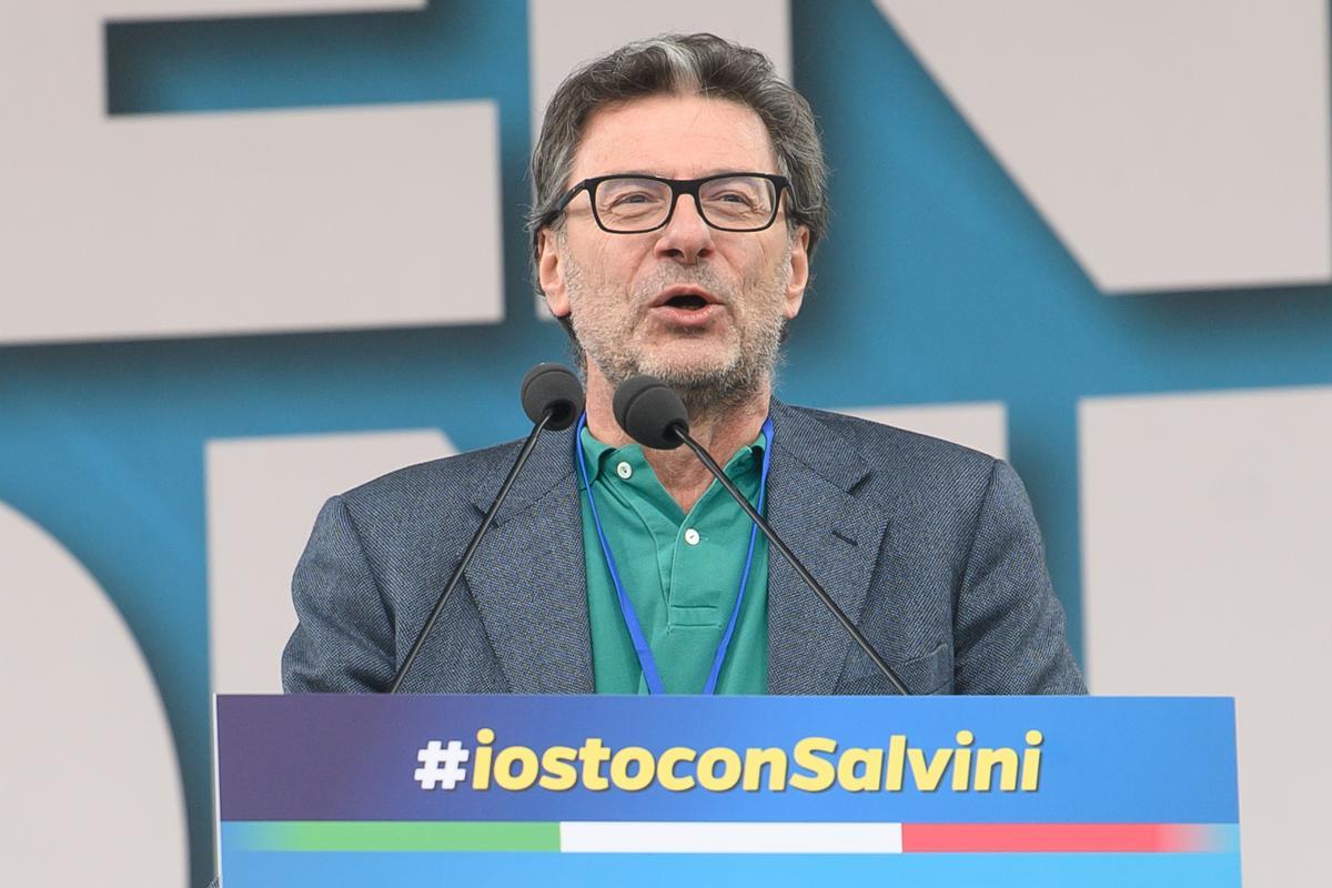 El ministro de Economía italiano, Giarcarlo Giorgetti, este domingo.