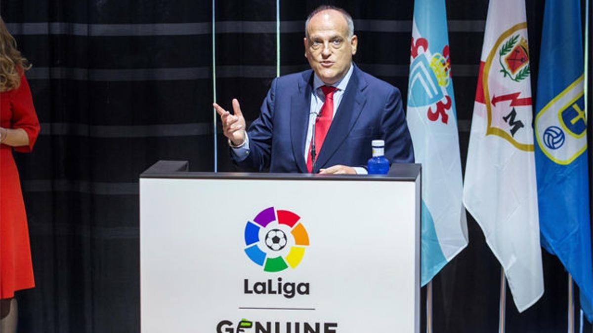 Tebas: Me gustaría que volvieran Neymar, Guardiola y Mourinho