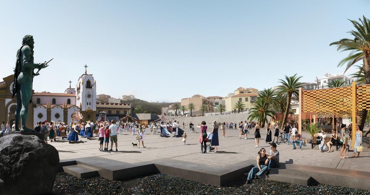 Infografía de la Plaza de la Patrona de Canarias.