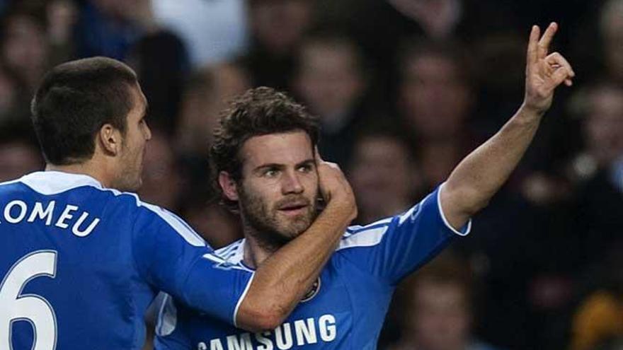 Juan Mata, con el Chelsea.