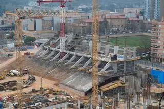En imágenes | Así avanzan las obras en el estadio de fútbol de La Romareda