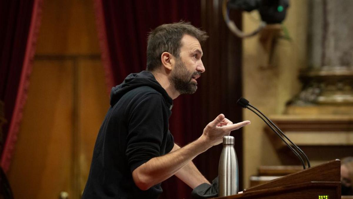 Pau Juvillà, en una sessió del Parlament de Catalunya