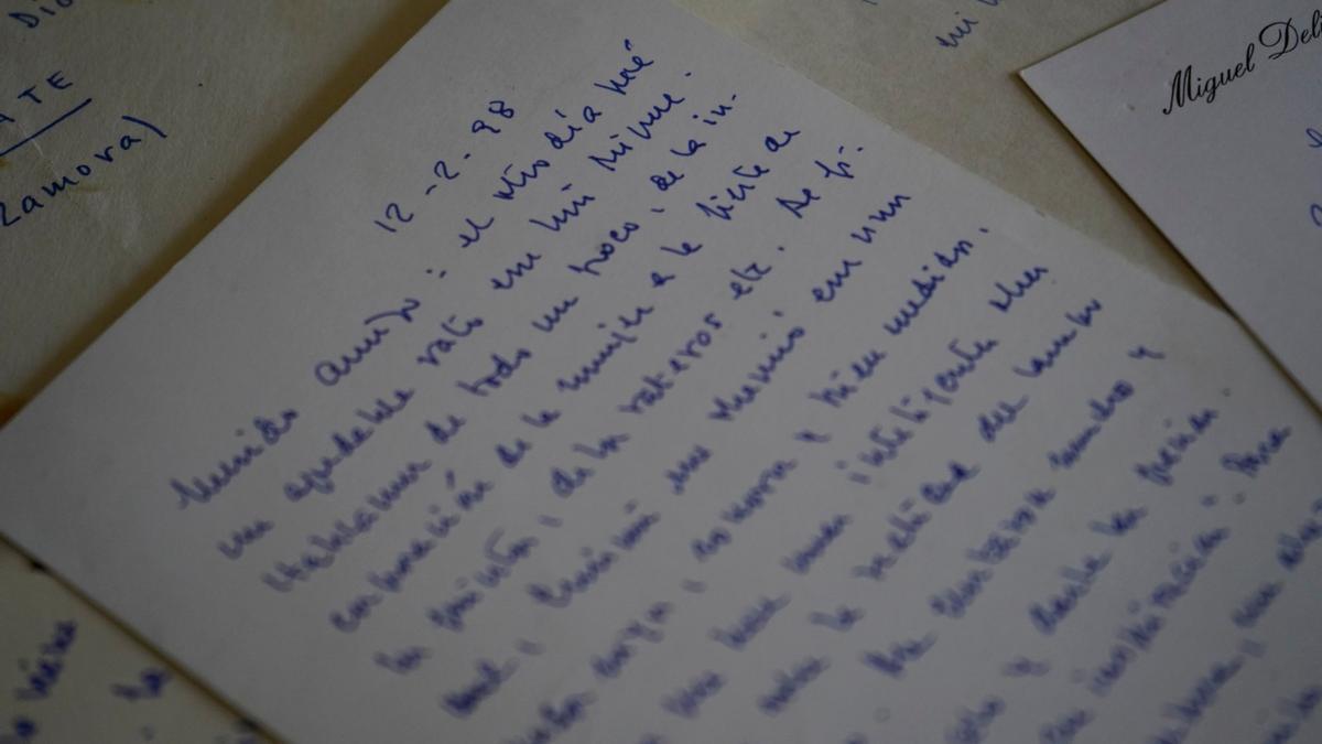 Cartas entre un agricultor de Guarrate y Miguel Delibes.