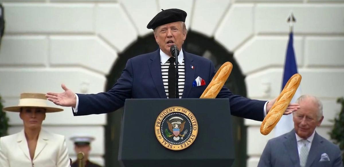 Trump, en un montaje colgado en X por @farag_nassar_