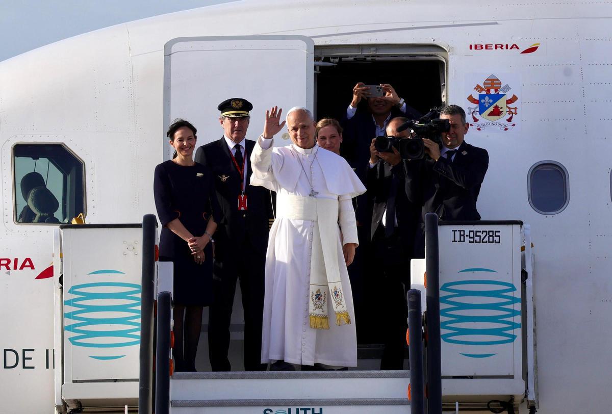 El papa León XIV se despide de Barcelona