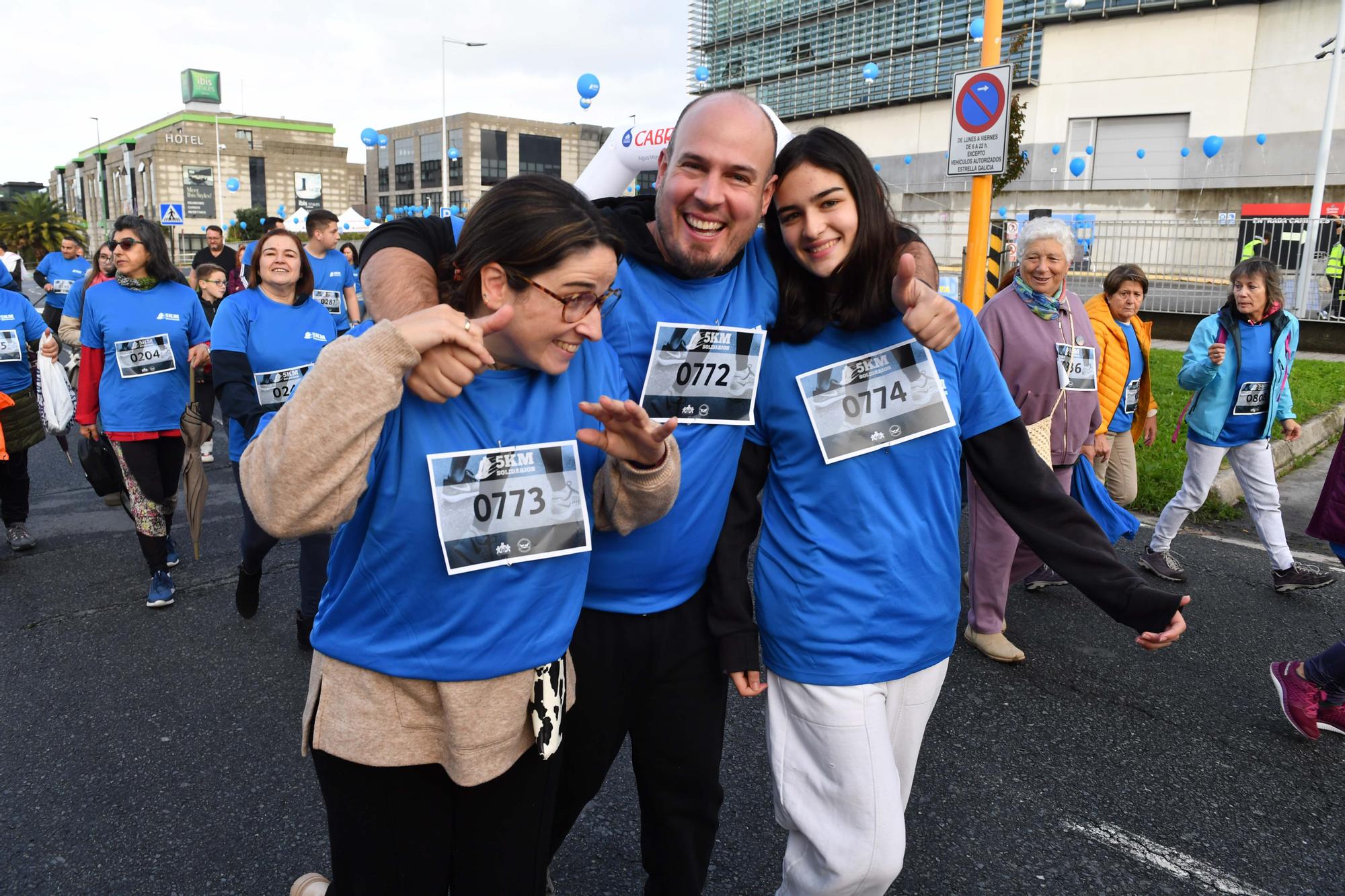 La carrera 5KM Solidarios en Agrela y con la salida en la fábrica de Estrella