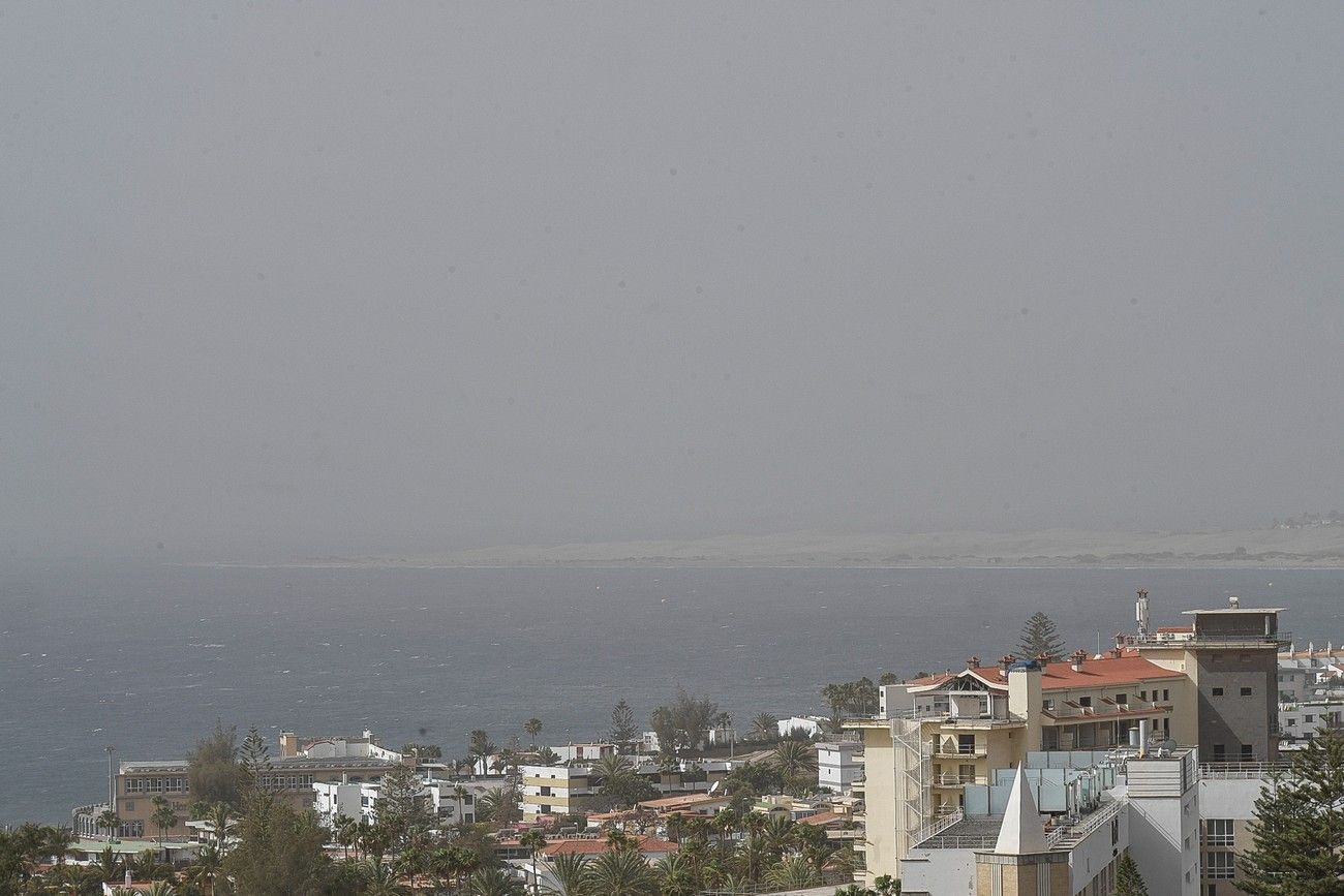 Calima en Las Palmas de Gran Canaria (17/03/2022)