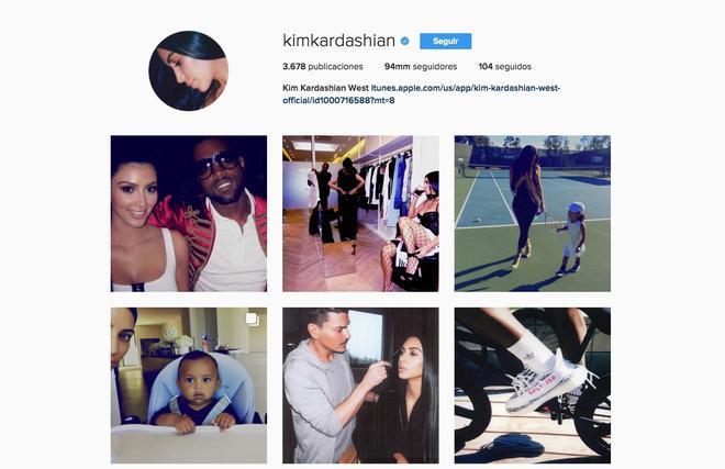 Kim Kardashian en Instagram